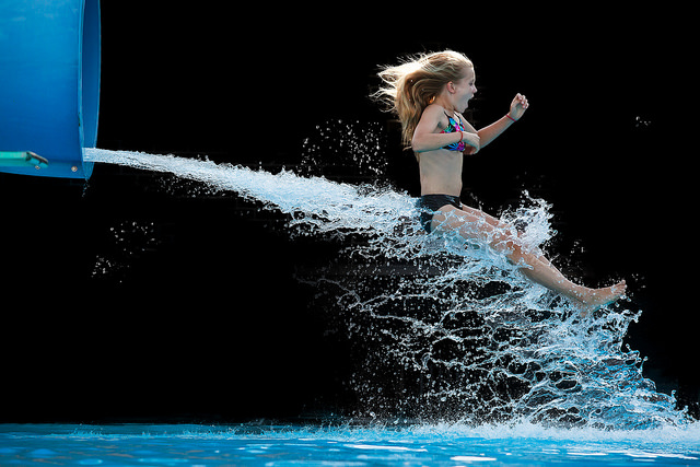 Water slide photography Krista Long